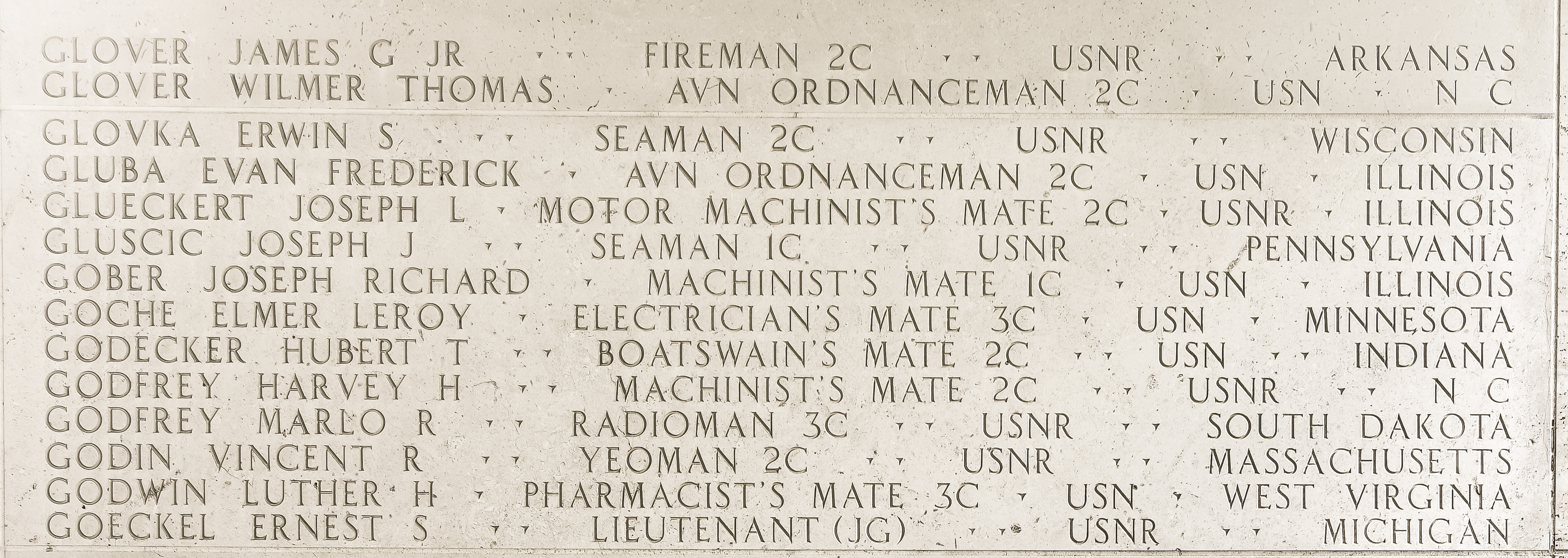 Marlo R. Godfrey, Radioman Third Class